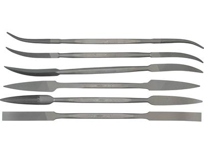 Satz Von 6 T2-feilen, 180 Mm, Vallorbe - Standard Bild - 2