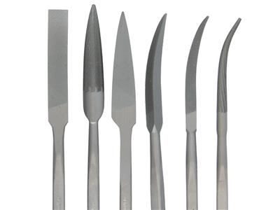 Satz Von 6 T2-feilen, 180 Mm, Vallorbe - Standard Bild - 3