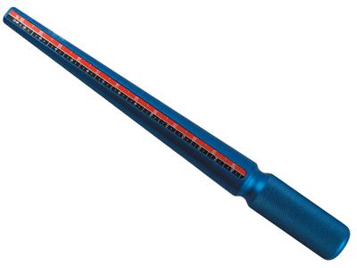 Triboulet Aus Blauem Aluminium, Mit2 Nummerierungen - Standard Bild - 2