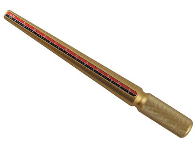 Triboulet Aus Aluminium Gold, Mit 3nummerierungen - Standard Bild - 2