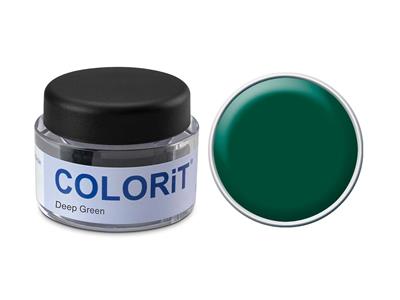 Colorit, Dunkelgrüne Farbe, Topf Mit 5 G