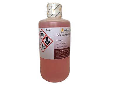 Gebrauchsfertiges Vergoldungsbad Gp204, Gelbgold, Heimerle Meule, 1 Liter 8  G Gold - Standard Bild - 2