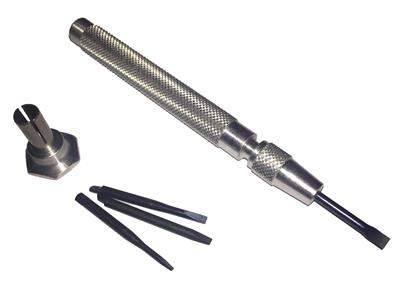 Aluminium-schraubendreher 4 Klingen1,4 - 1,6 - 1,8 Und 2 MM - Standard Bild - 3