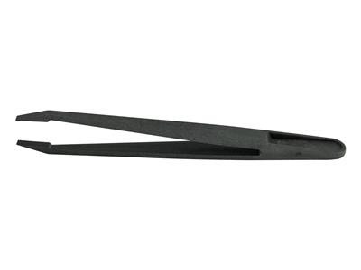 Esd-pinzette Aus Kohlenstofffaser, Breite Spitzen, 115 Mm, Packung Mit20, Bergeon - Standard Bild - 1