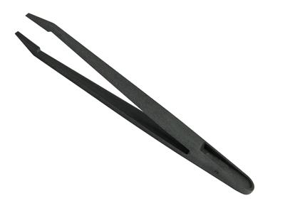 Esd-pinzette Aus Kohlenstofffaser, Breite Spitzen, 115 Mm, Packung Mit20, Bergeon - Standard Bild - 2
