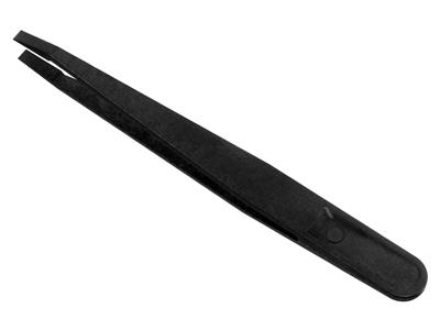 Esd-pinzette Aus Kohlenstofffaser, Breite Spitzen, 115 Mm, Packung Mit20, Bergeon - Standard Bild - 3
