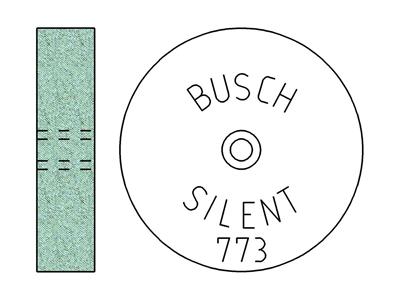 Siliciumcarbid-schleifscheibe, Mittelkornig, 19 X 4,50 Mm, Nr. 773, Busch - Standard Bild - 3
