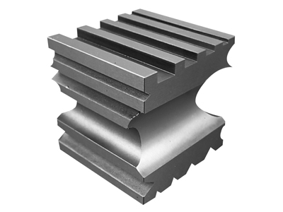 Rillenwürfel Kubische Form, 60 Mm, Stahl - Standard Bild - 1