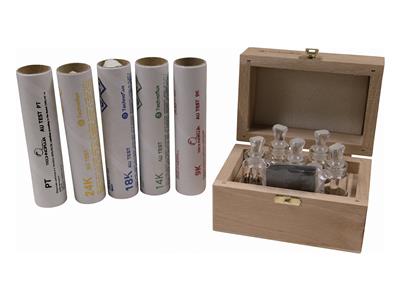 Prüfset, Set Gold 9,14, 18, 24k Undplatin - Standard Bild - 1