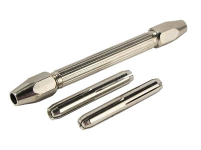 Doppelte Rundzange, Vernickelt, Länge 10 Cm, Zange 0-2,5 MM - Standard Bild - 2