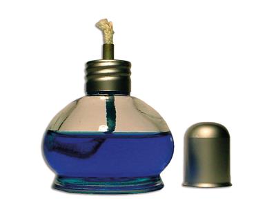 Alkohollampe 100 Ml Aus Glas, Mit Docht Und Aluminiumkappe - Standard Bild - 3