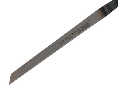 Meißel Suisse Runder Rand, Ws-qualität, Ref. 402, Nr. 4 - 0,40 Mm, 80 Mm, Vallorbe - Standard Bild - 3