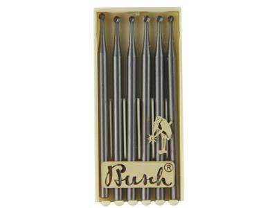 Kugelbohrer Nr. 1, Durchmesser 0,60mm, Pro Packung Mit 6 Stück, Busch - Standard Bild - 3