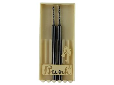 Hartmetall-bohrer Nr. 4203s, Durchmesser 1,40 Mm, Packung Mit 2 Stück,busch - Standard Bild - 3