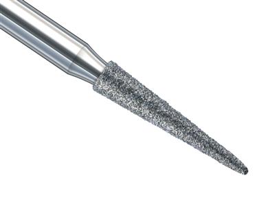 Konisch Zugespitzter Diamantfräser Nr. 859, Durchmesser 1,80 Mm, Länge 10,00 Mm, Pro Packung Mit 2 Stück, Busch - Standard Bild - 1
