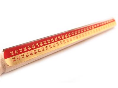 Wachs-triboulet Aus Holz Mit Klinge, Für Bohrung - Standard Bild - 3