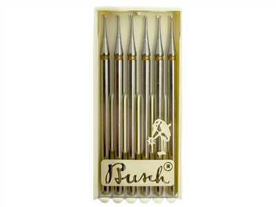 Fraise Cone Inverse En Carbure Diam 0,9mm Pour Sertissage, Boite De 2, Busch - Standard Bild - 5