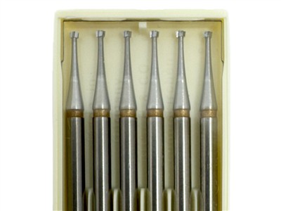 Fraise Cone Inverse En Carbure Diam 1,2mm Pour Sertissage, Boite De 2, Busch - Standard Bild - 4