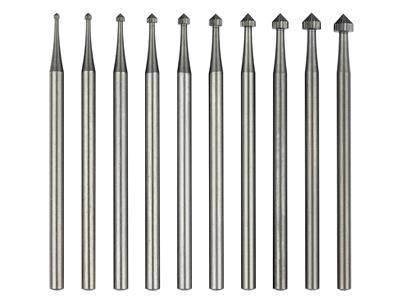 Satz Von 10 Fräsern Nr. 413, Von 1,00 Bis 3,25 Mm, Busch