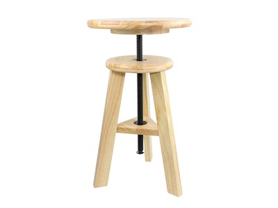 Juwelierhocker Aus Holz, Höhenverstellbar Von 52 Bis 70 Cm, Durston - Standard Bild - 2