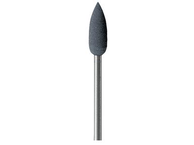 Gummi-flammenschleifstift, Grau, Grob, 5,5 X 16 Mm, Nr. 4613, Eve - Standard Bild - 2