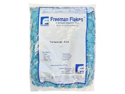 Injektionswachs Türkisblau, Freeman Flake, Beutel 454 G