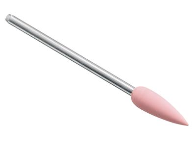 Flammenmontiertes Silikonrad, Rosa,extra Feine Körnung, 5,5 X 15 Mm, Nr. 1341, Eve - Standard Bild - 3