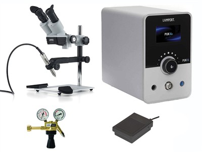 Set Mit Puk 6.1, Binokular Sm6, Fußpedal Und Druckminderer, Lampert - Standard Bild - 1