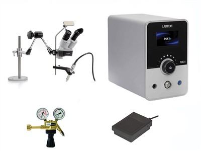 Set Mit Puk 6.1, Binokular Smg, Fußpedal Und Druckminderer, Lampert - Standard Bild - 1