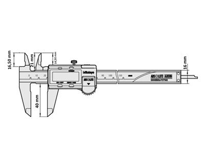 Digitaler Messschieber, 15 Cm, Mitutoyo - Standard Bild - 3