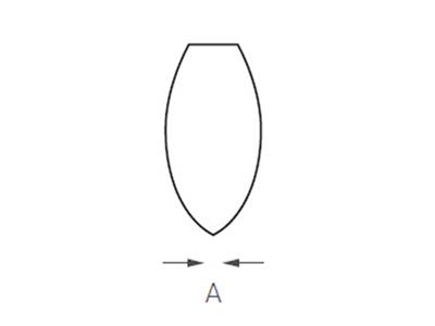 Gravierstichel Nr. 1, Dicke 1,78 Mm, 65 Mm, Super Q - Standard Bild - 2