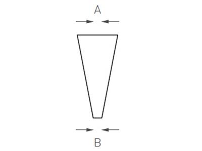 Flachmeißel Nr. 4, Schnittstärke 0,40 Mm, 65 Mm, Super Q - Standard Bild - 2