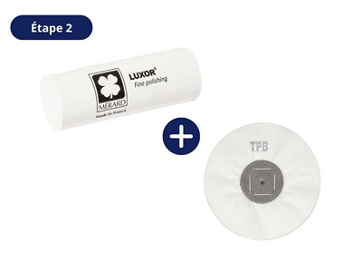 Polierset Gelbgold, Rotgold Und Messing, 3 Polierpasten Und 3 Scheiben, Luxor - Standard Bild - 4