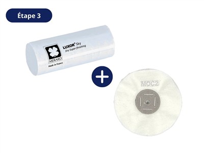 Polierset Gelbgold, Rotgold Und Messing, 3 Polierpasten Und 3 Scheiben, Luxor - Standard Bild - 5