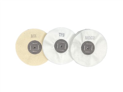 Polierset Gelbgold, Rotgold Und Messing, 3 Polierpasten Und 3 Scheiben, Luxor - Standard Bild - 6