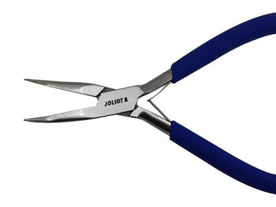 Zange Mit Abgewinkeltem Schnabel, Blau, 150 Mm, Joliot - Standard Bild - 2