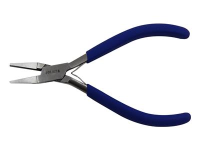 Halbrunde Und Flachzange, Blau, 140mm, Joliot - Standard Bild - 1
