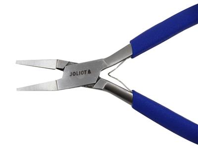 Halbrunde Und Flachzange, Blau, 140mm, Joliot - Standard Bild - 2
