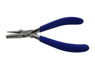 Zange Mit Runden Und Konkaven Backen, Blau, 140 Mm, Joliot - Standard Bild - 3