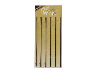 Super Pike Sägeblatt-satz Nr. 6/0-4/0-3/0-2/0-1-3, 72-teilig - Standard Bild - 2