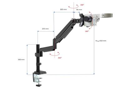 Gelenkstativ Sz-stl5 Für Binokular Slx4 Und Trinokular Slx5, Optika - Standard Bild - 2