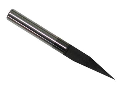 Konischer Fräser Mit Cvd-diamantbeschichtung, Abstumpfung 0,05 Mm, Winkel 10°, Für Graviermaschine Magic E7 - Standard Bild - 1