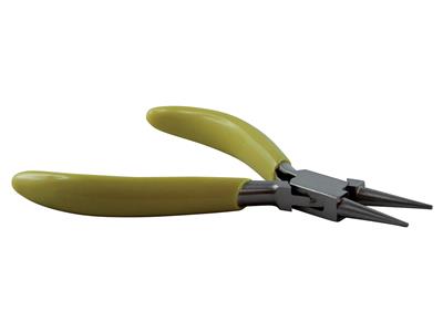 Rundzange Mit Rundem Schnabel, Gelb, 130 MM - Standard Bild - 3