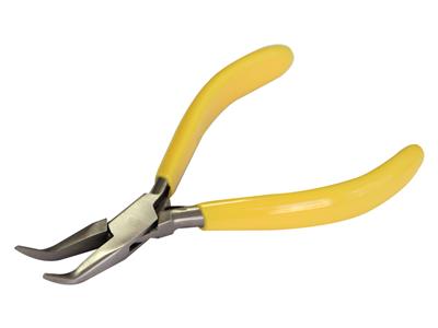 Abgewinkelte Spitzzange, Gelber Handgriff, 150 MM - Standard Bild - 3