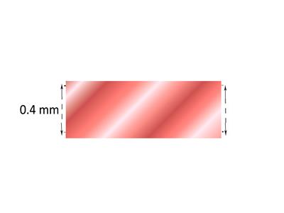 Schild 18k Rotgold 5n Geglüht, 0,40mm - Standard Bild - 2