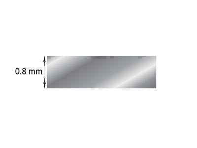 Schild 18k Weissgold Pd 12 Geglüht,0,80 MM - Standard Bild - 3