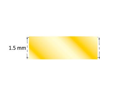 Blech Gelbgold 18k 3n Geglüht, 1,50mm - Standard Bild - 3