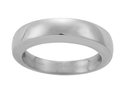 4 MM Breiter Ring, 800er Graugold. Ref. Bjp50 - Standard Bild - 2