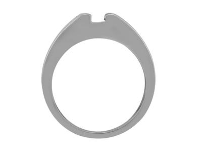 Ring Für 5 MM Groe Steine, Graugold800 Ref. Sf4050