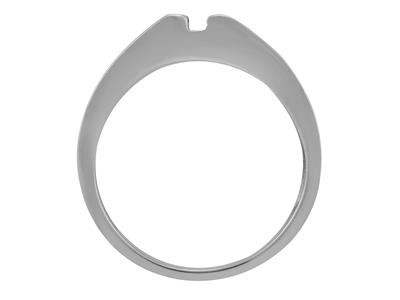 Ring Für 4,5 MM Groe Steine, 800er Weigold. Ref. Sf3035